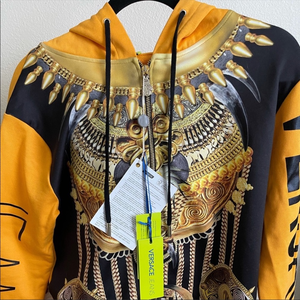 Versace jeans hoodie with zipper